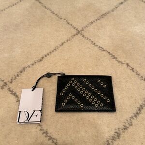 Diane von Furstenberg leather credit card case